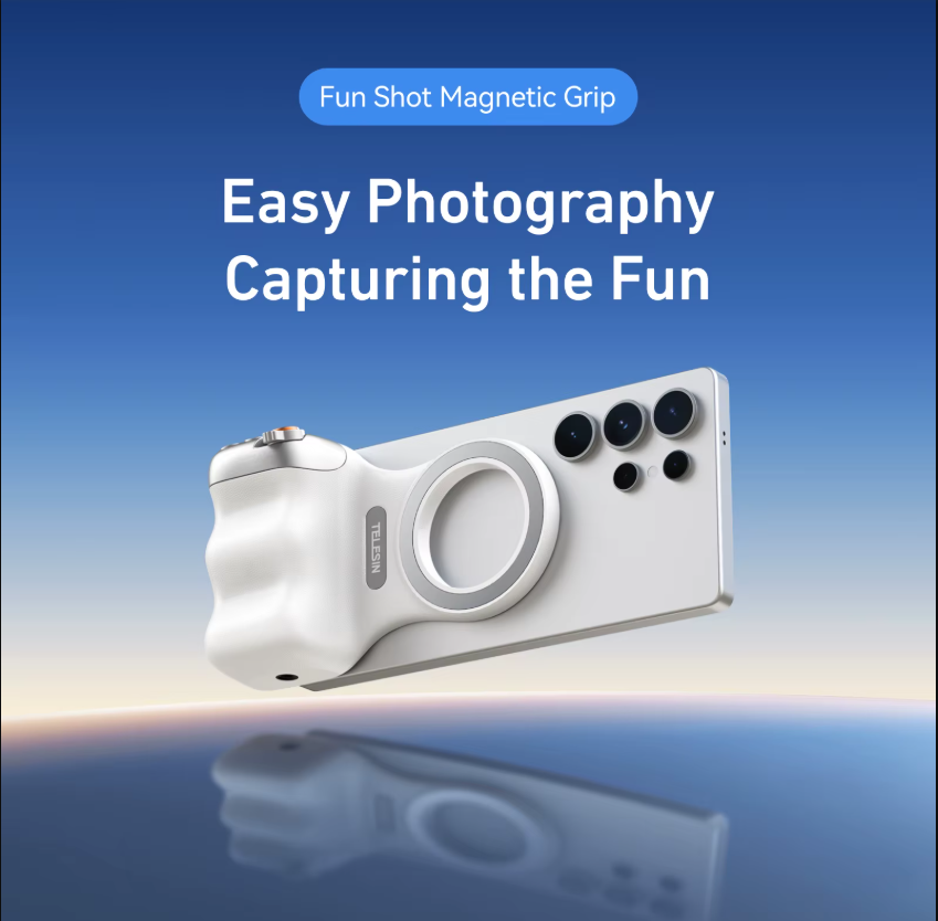 Poignée créative multifonction pour smartphone – contrôle photo avancé & éclairage modulable