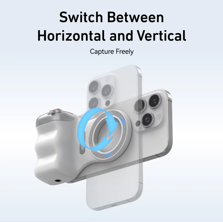 Poignée créative multifonction pour smartphone – contrôle photo avancé & éclairage modulable